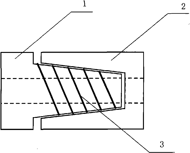 Tube head connecting piece