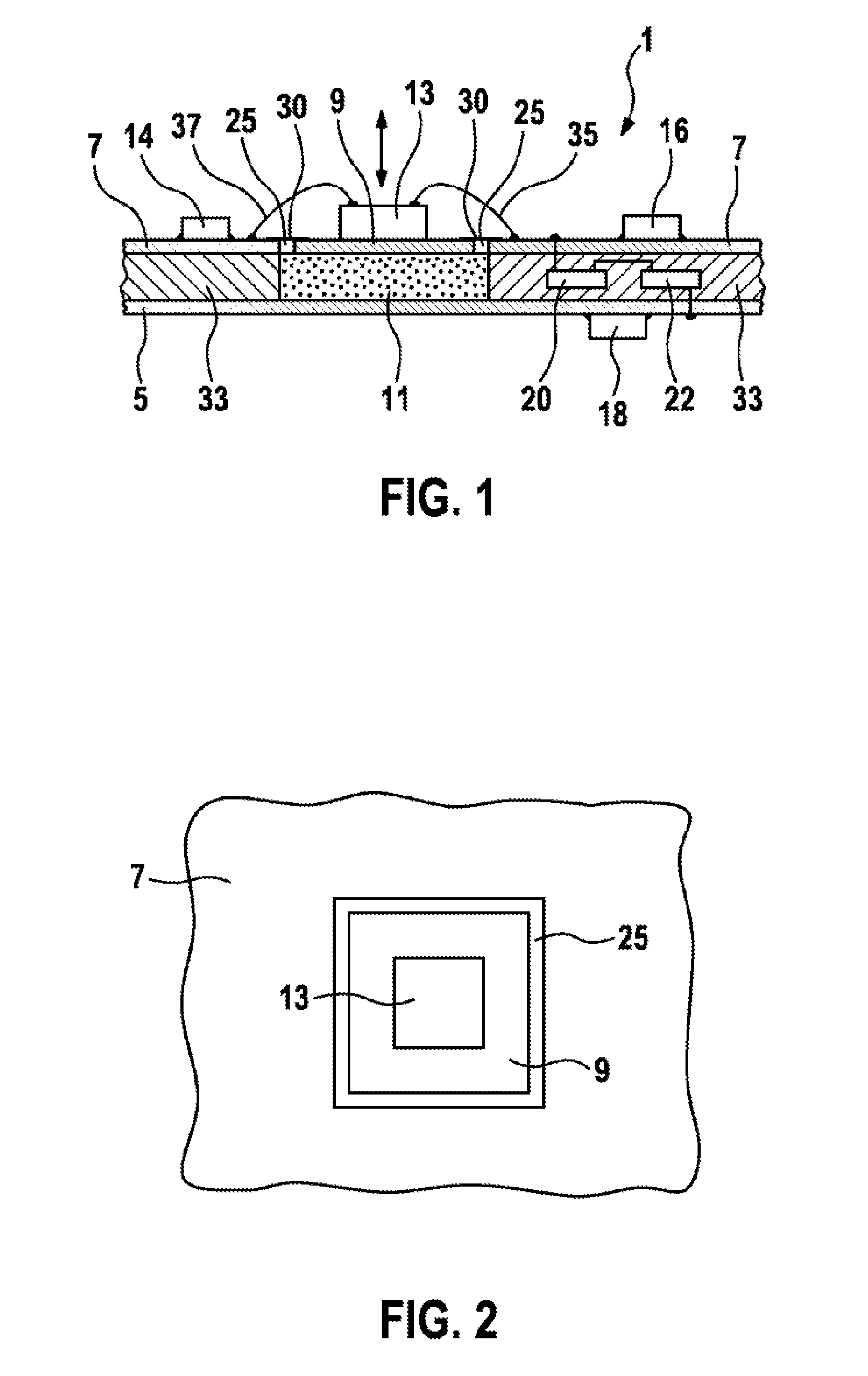 Printed circuit board arrangement comprising an oscillatory system