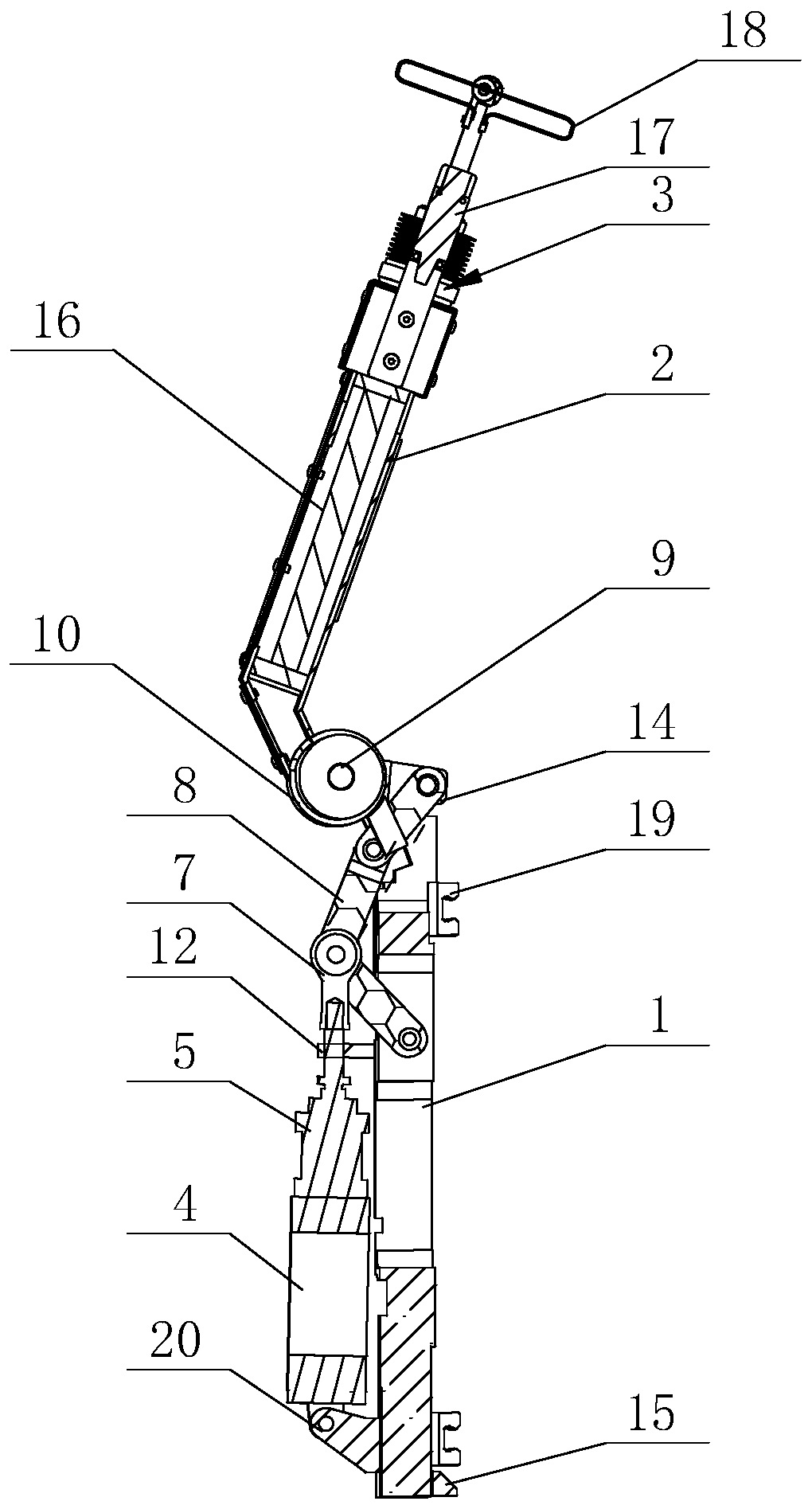 Locking assembly of pneumatic measurement device