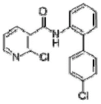 Antibacterial composition containing boscalid and myclobutanil and application of composition