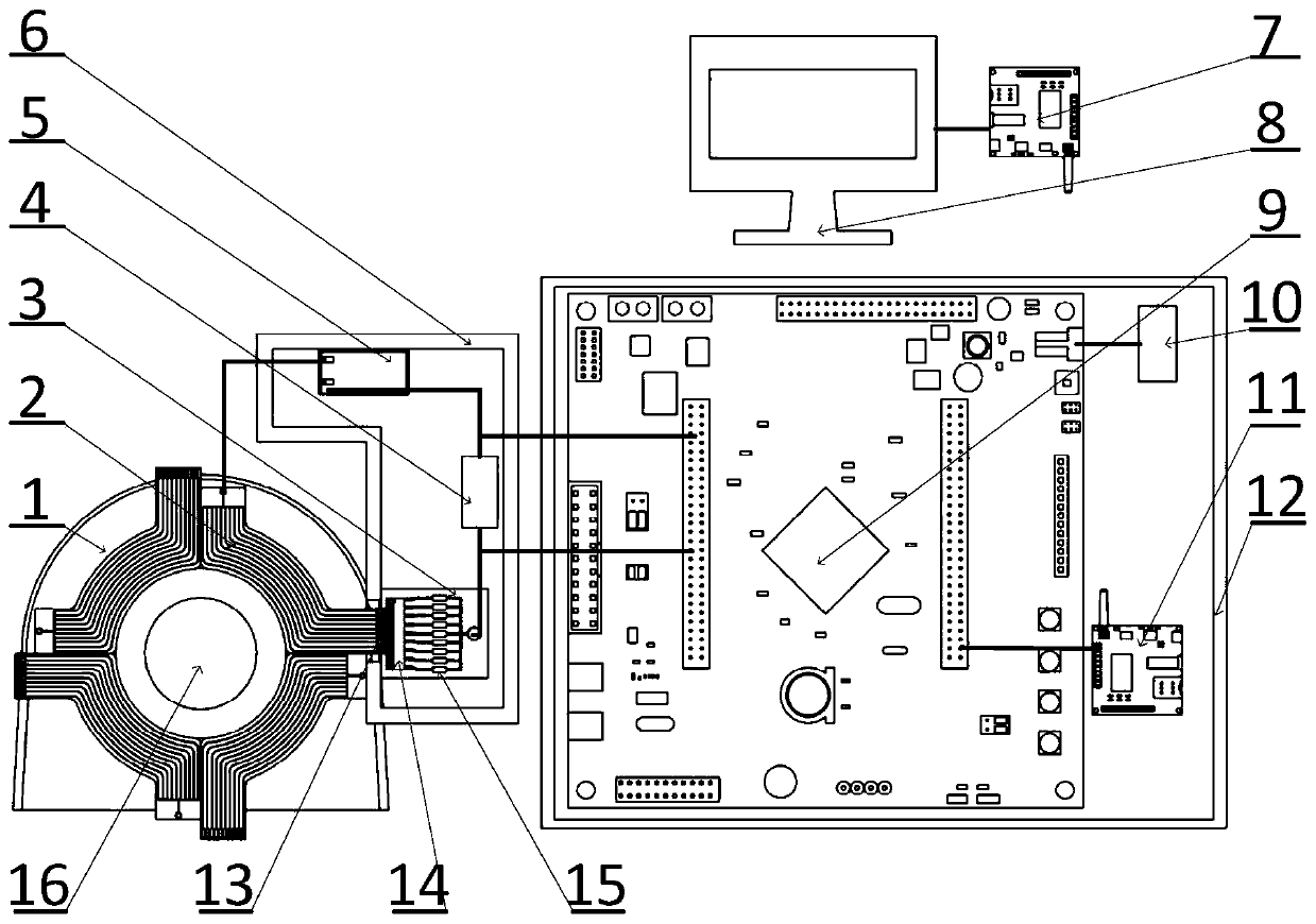 A detection device and detection method for the wear amount of the sliding sleeve of the shaft steel wire rope tank