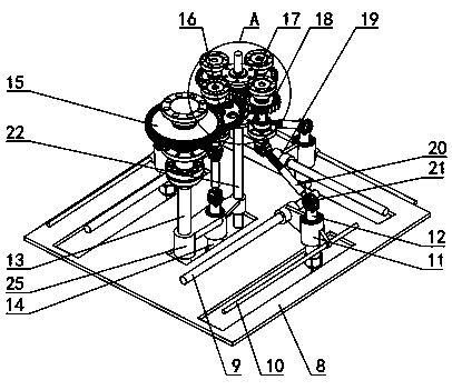 Threaded through hole detection device