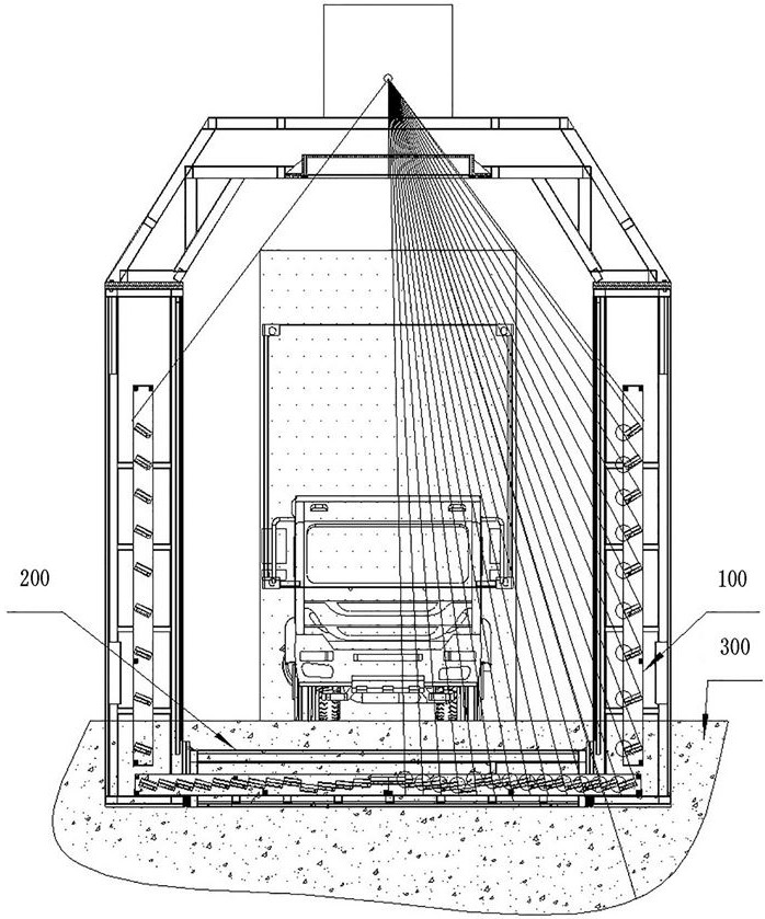 Ray detection apparatus and corner detector assembly thereof