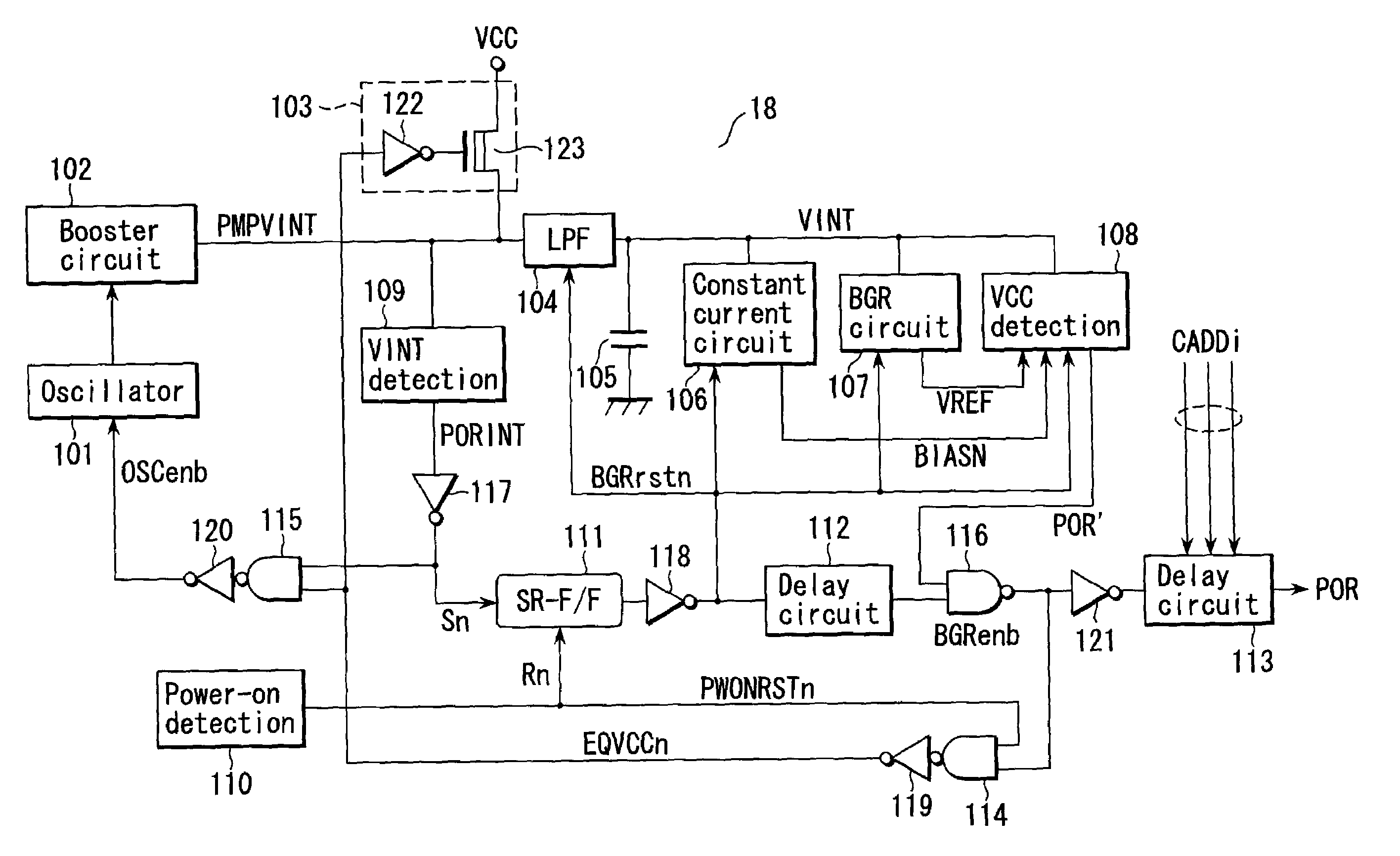 Non-volatile semiconductor storage device performing ROM read operation upon power-on