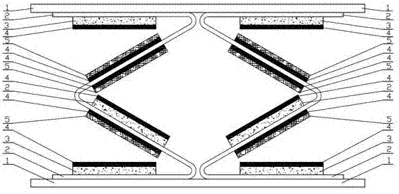 Multi-layer, flexible and folded friction power generator