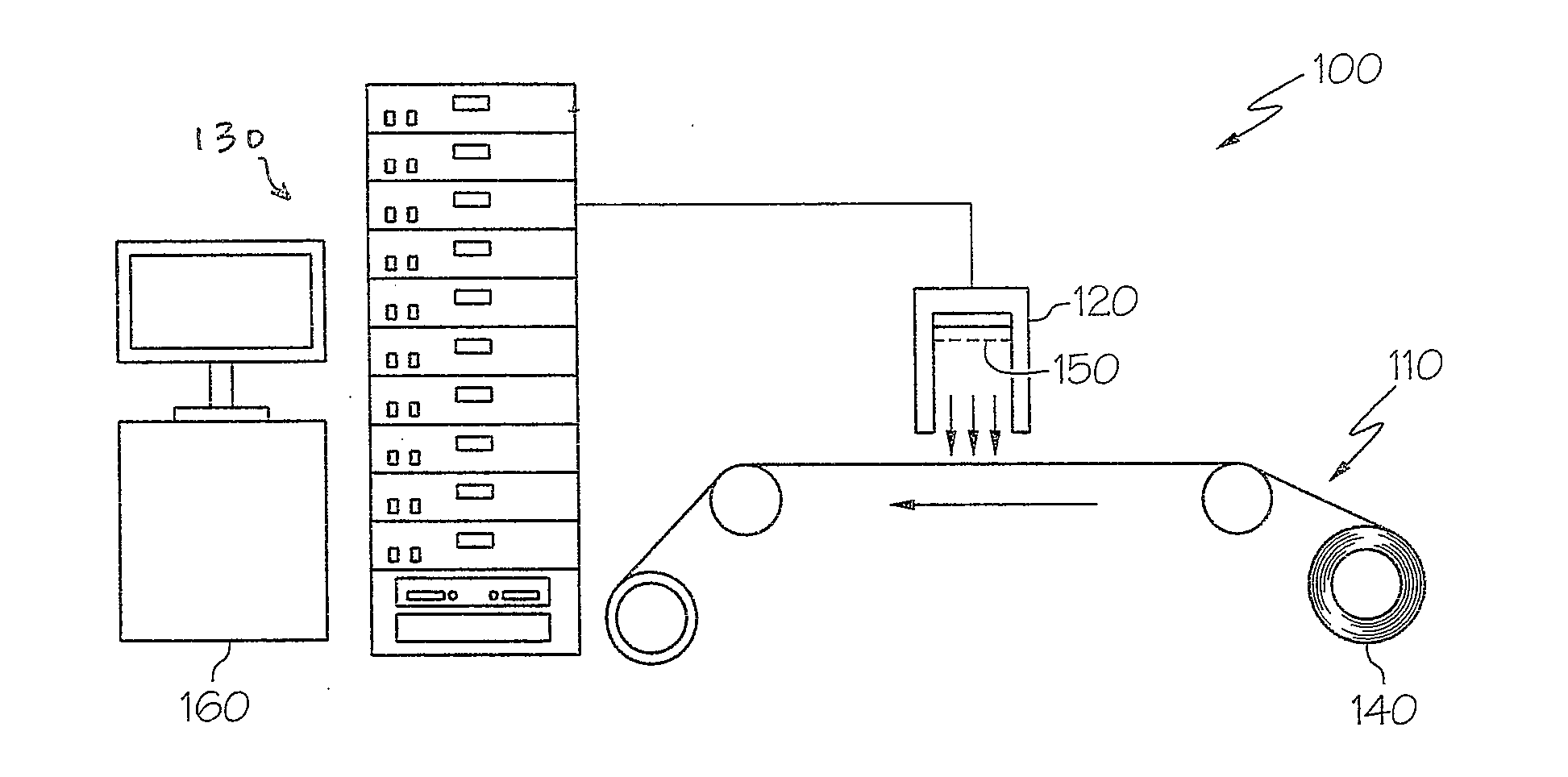 Apparatus for providing transient thermal profile processing on a moving substrate