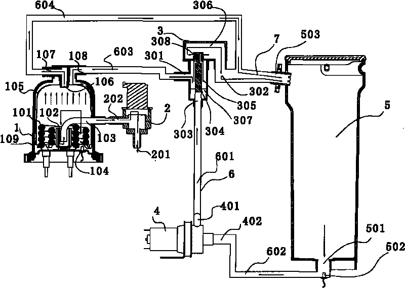 System and method for instantly releasing boiling water from water dispenser