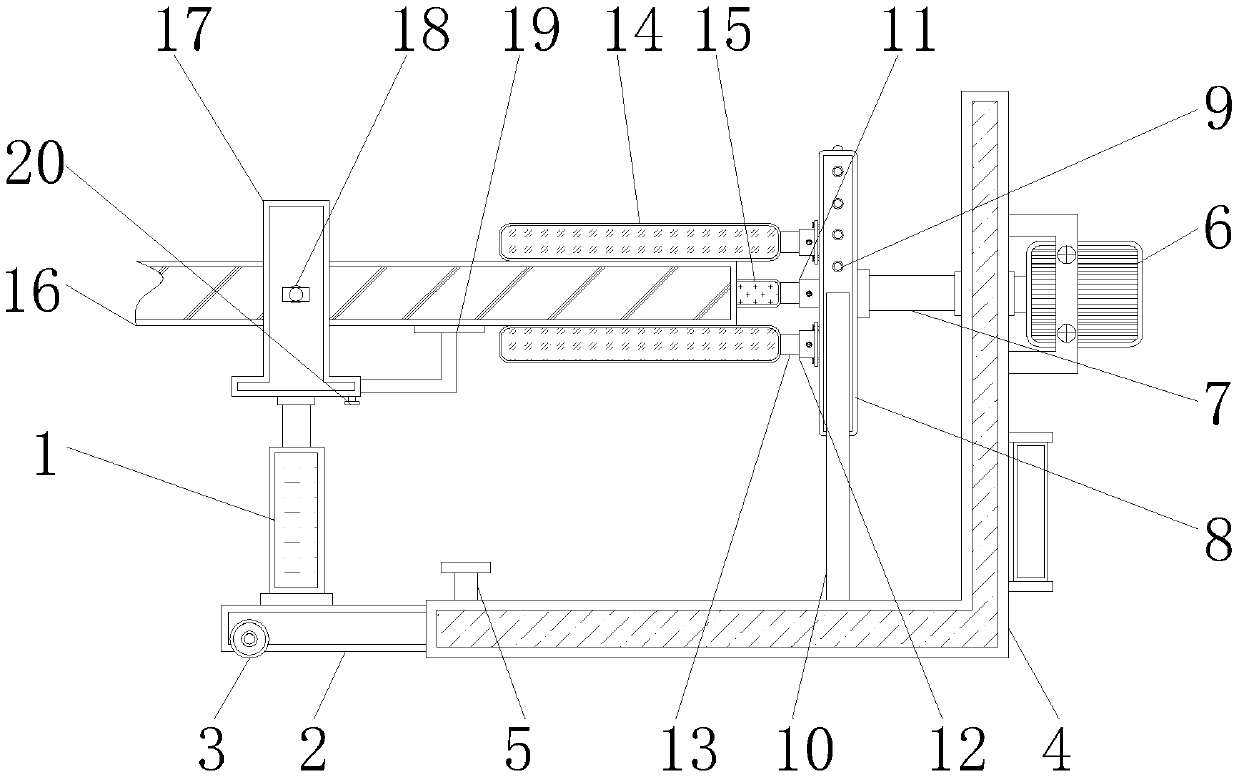 Polishing device for machining of stainless steel pipe