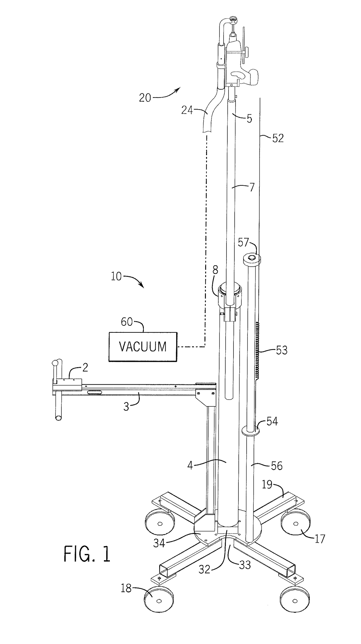 Dust collection assembly for use with universal drill stand