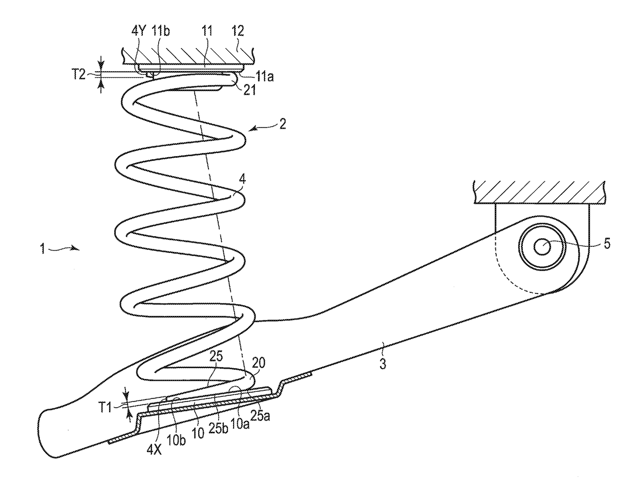 Coil spring for vehicle suspension