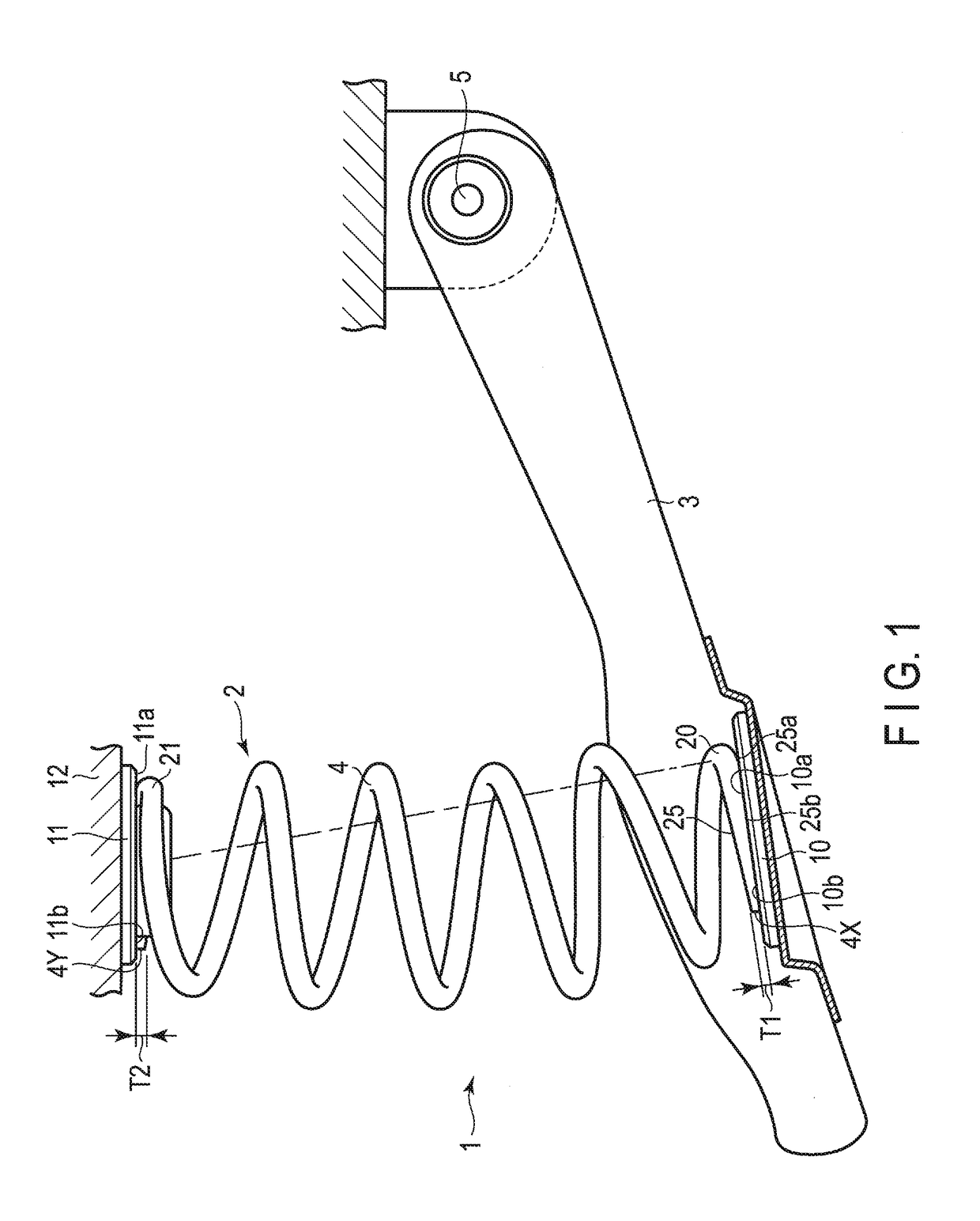 Coil spring for vehicle suspension