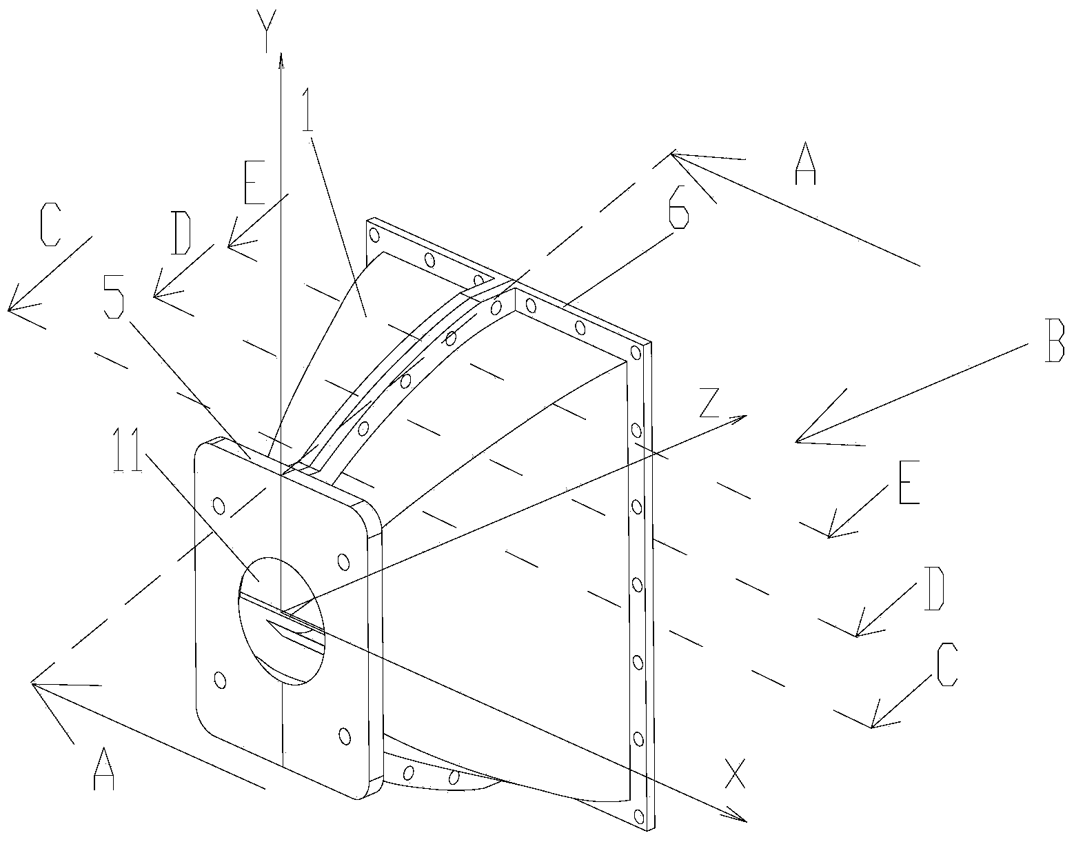 Sound wave transmitting device