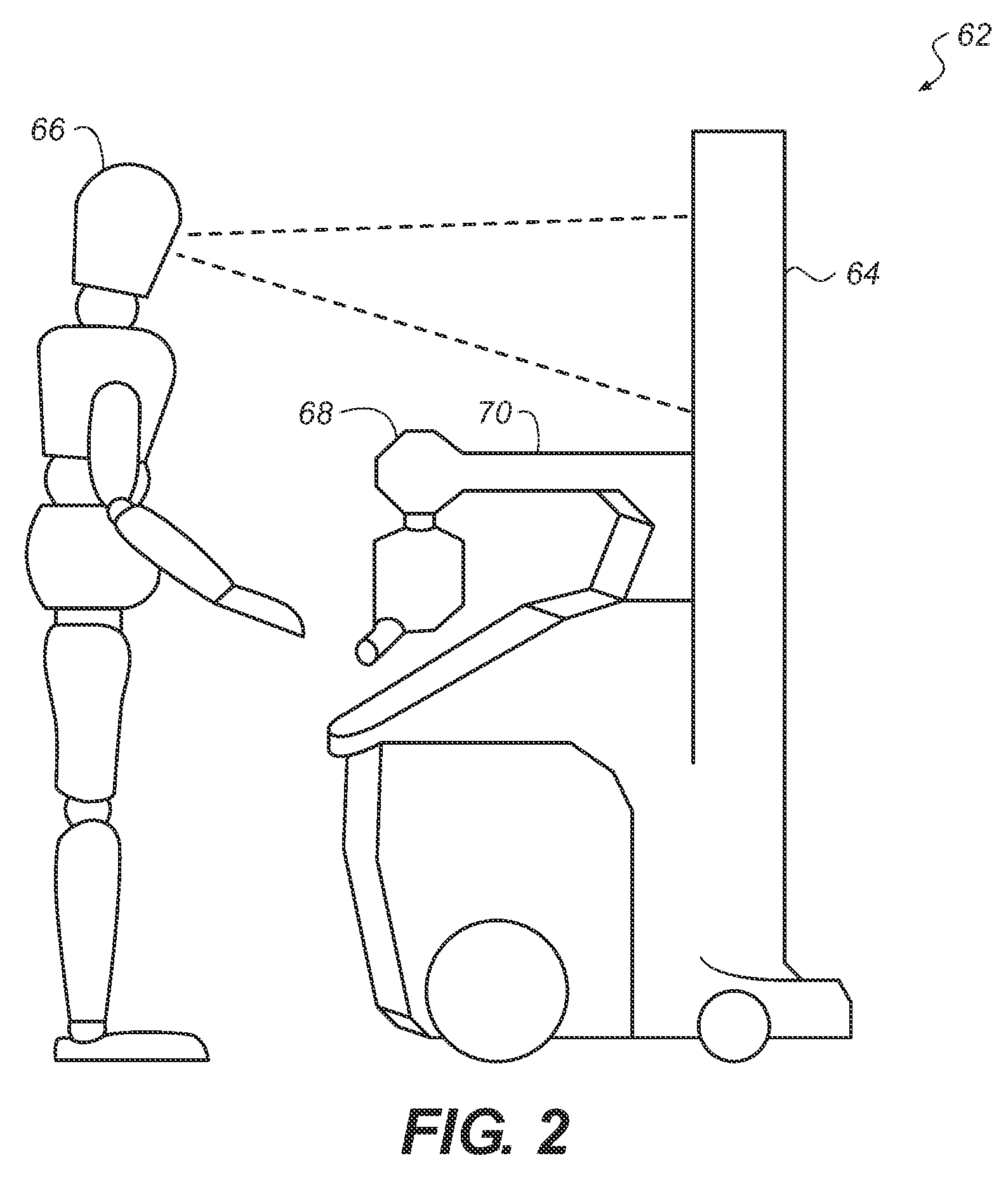 Collapsible column movement apparatus for mobile x-ray device