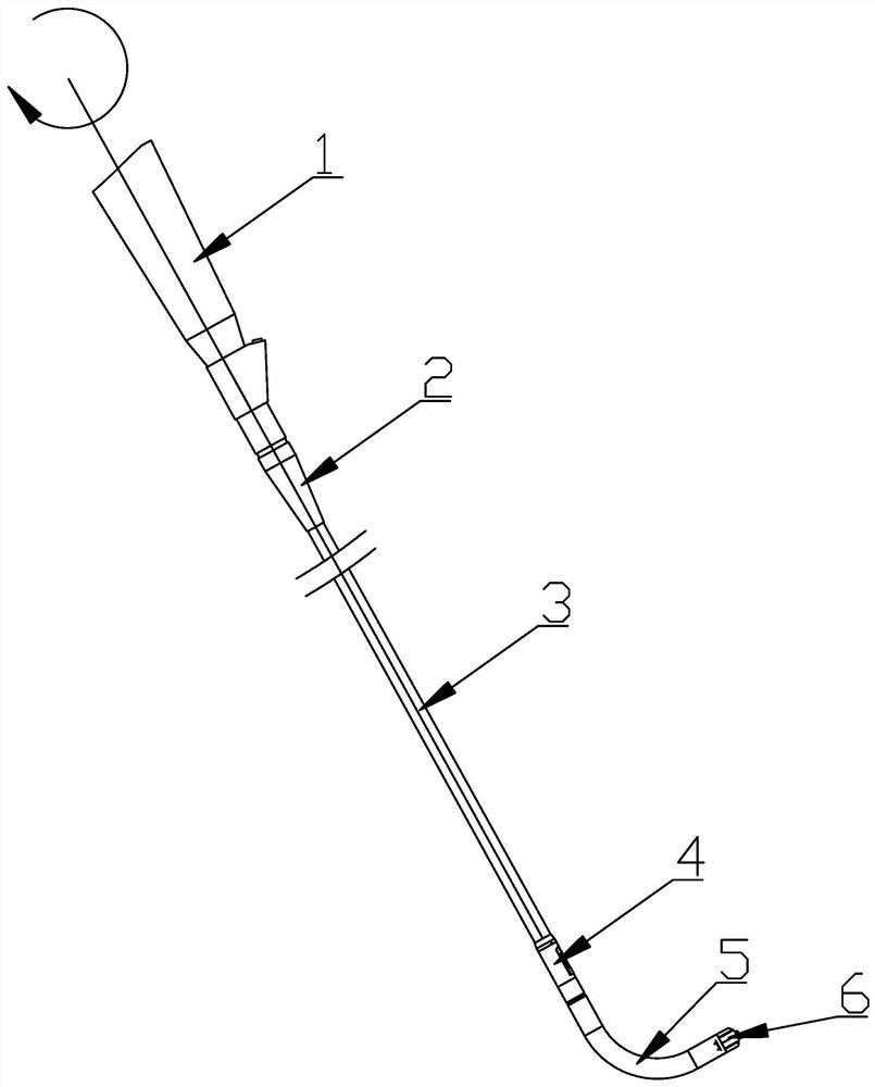 Rigid segment of endoscopic stapler device for performing fundoplication