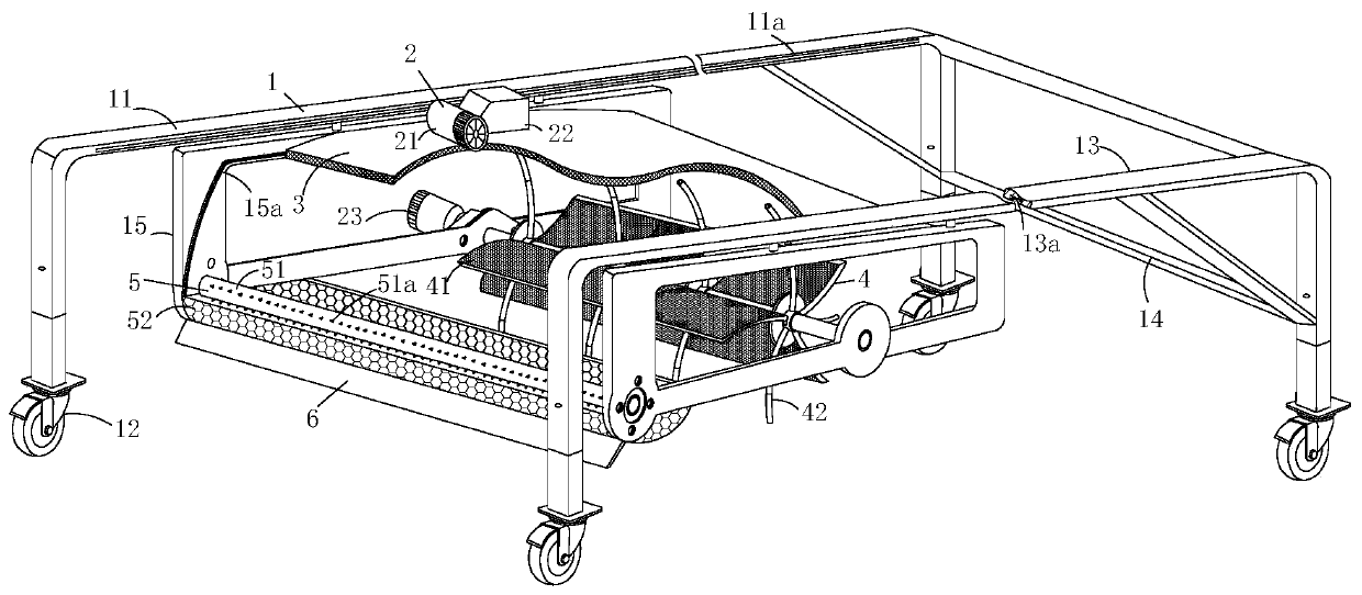 Leveling device for long jump sand pool