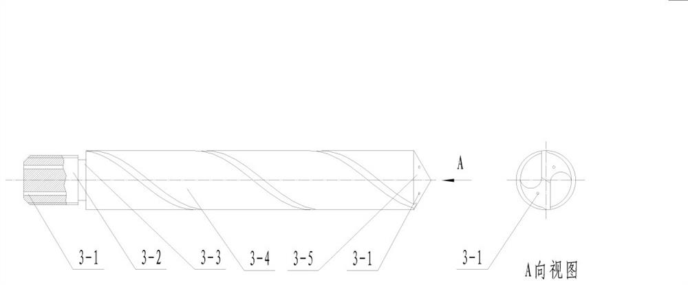 Combined tool with cooling function for machining stepped holes