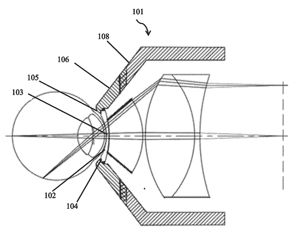 Disposable cap for an eye imaging apparatus and related methods