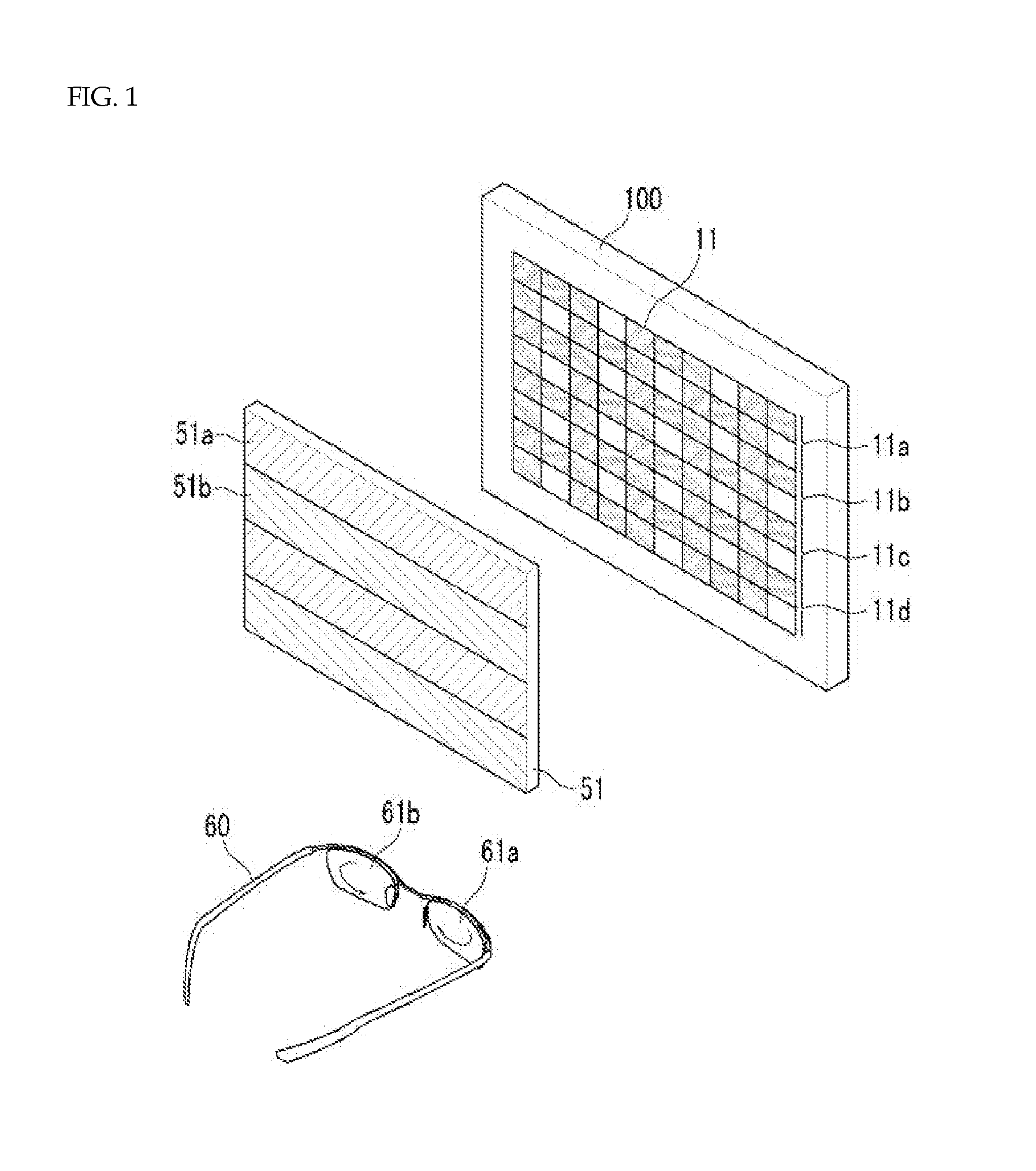 Stereoscopic image display device