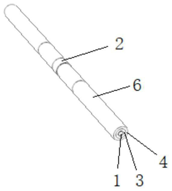 A high-voltage AC-DC wall-piercing bushing above 35kV and its preparation method