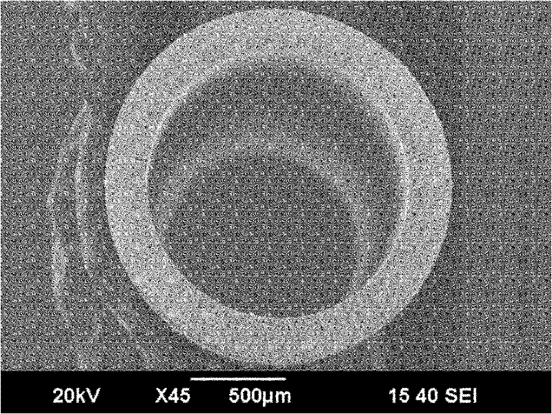 Hydrophobic ceramic hollow fiber membrane applied to membrane distillation and preparation method thereof