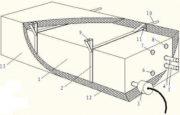 Solar water heater water tank hidden above ceiling