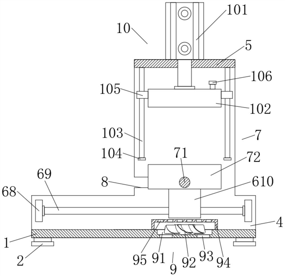 Device for forming plastic shell of LED lamp and application method of device