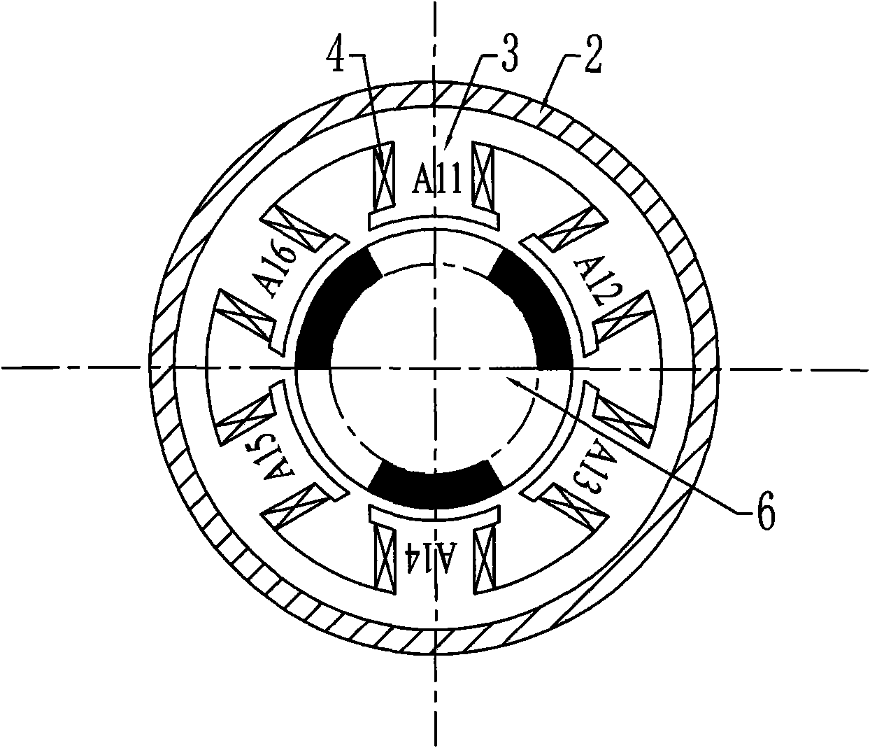 Transverse flux cylinder type permanent magnet linear synchronous motor