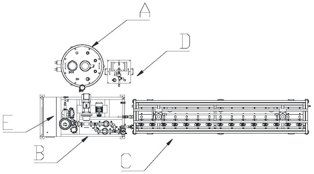 Plywood glue spraying equipment