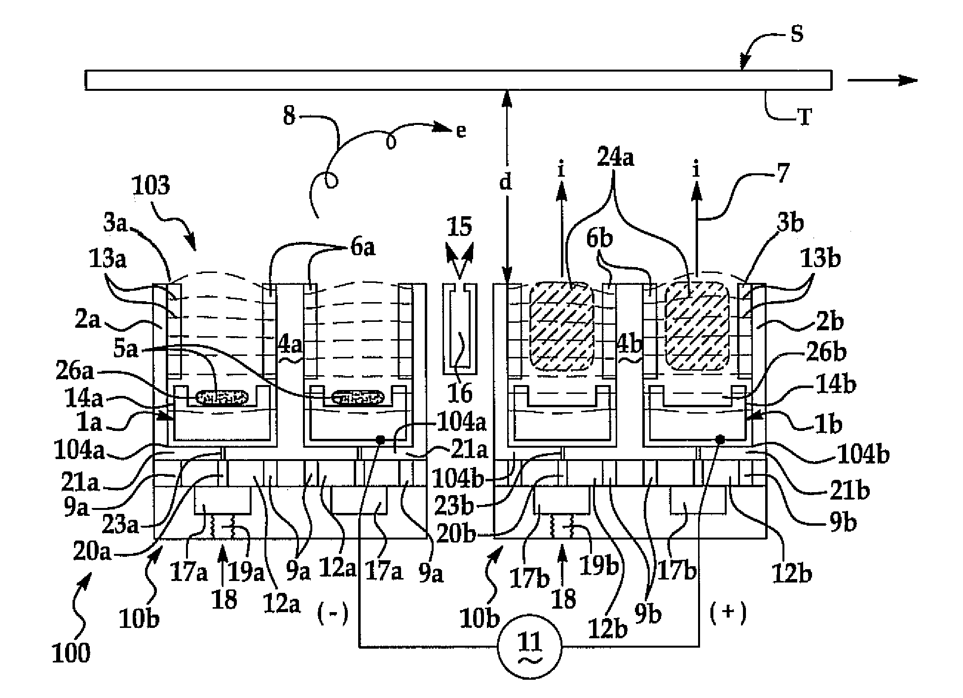 Closed drift magnetic field ion source apparatus containing self-cleaning anode and a process for substrate modification therewith