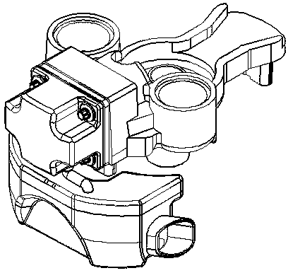 Gas suction and discharge structure for compressor