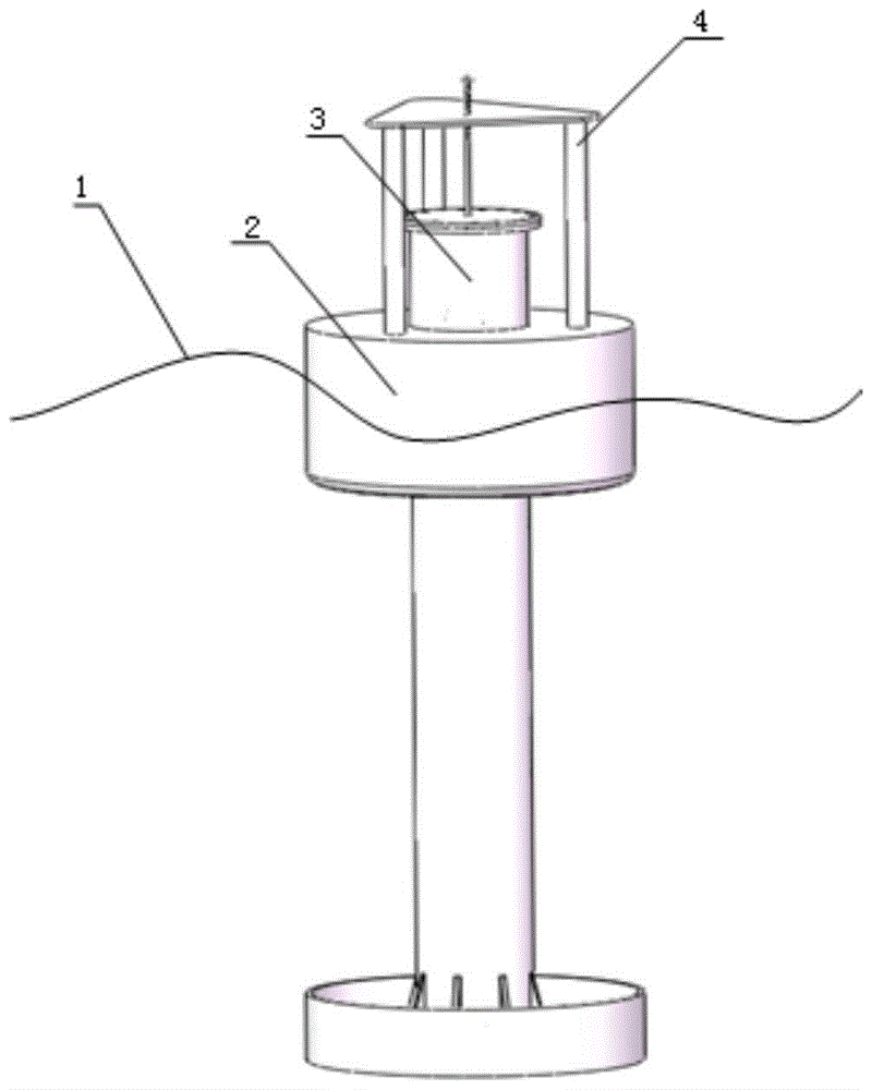 A method for stabilizing the output power of a direct-drive marine wave generator