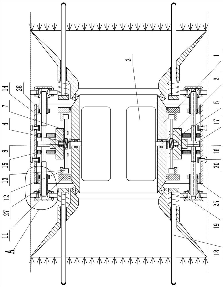 Real-time clearing device for carbon black in tire oil refining