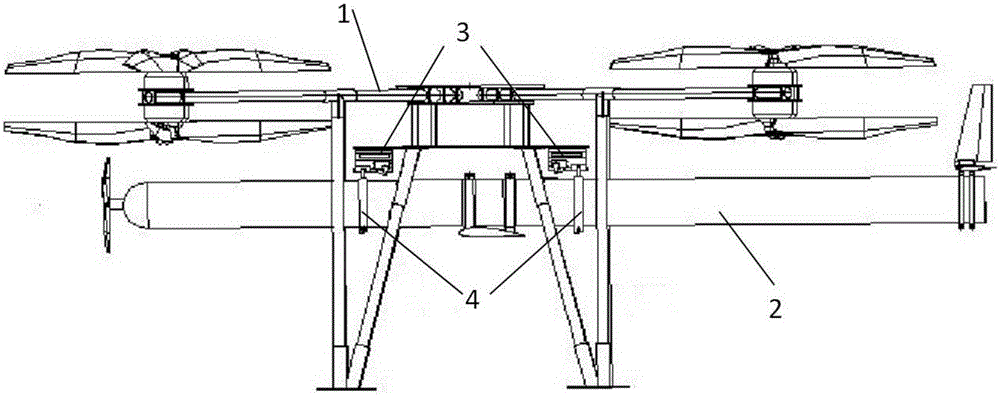 Vertical-takeoff auxiliary system for fixed-wing aircraft