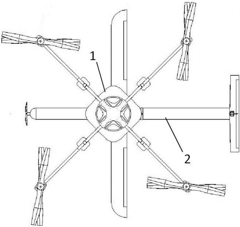 Vertical-takeoff auxiliary system for fixed-wing aircraft