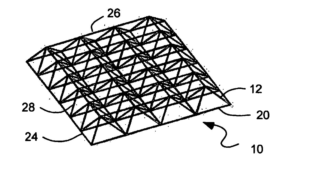 Three-dimensional grid panel