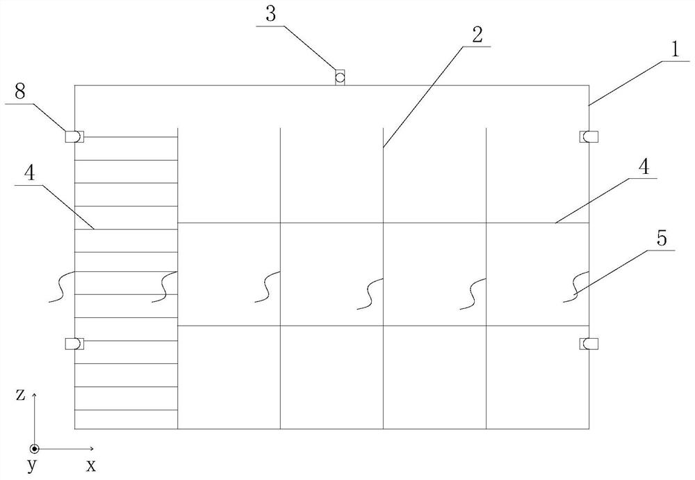 A plugging structure and construction method for the lower port of branch roadway