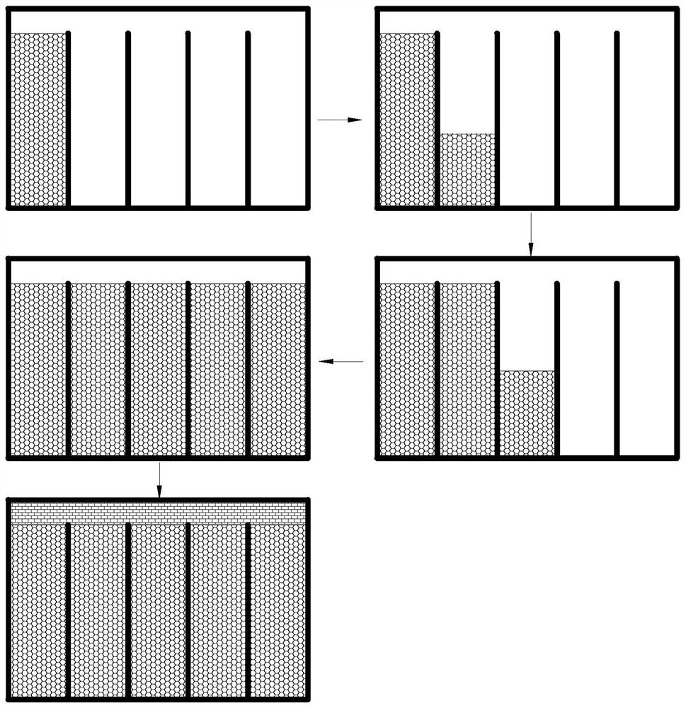 A plugging structure and construction method for the lower port of branch roadway