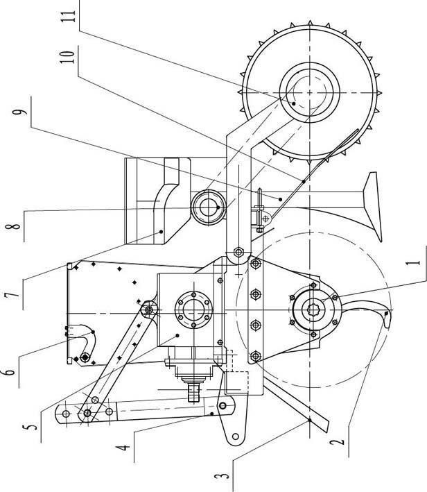 Wheat rotary tillage combined seed and fertilizer drill