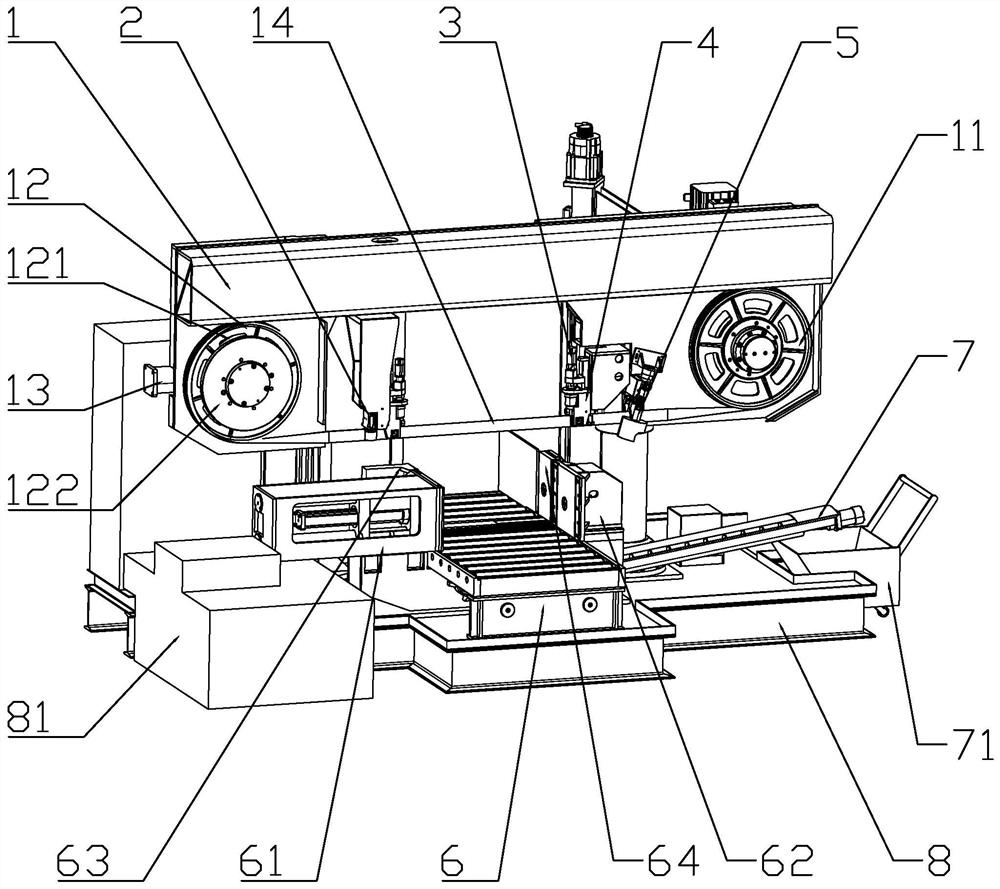 High-speed intelligent band sawing machine