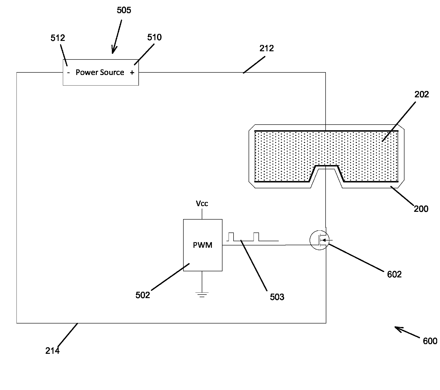 Battery compensation system using PWM