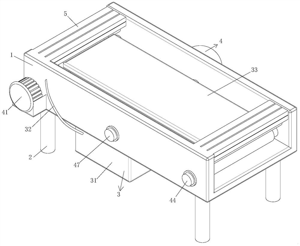 A conveyor belt electret machine based on molybdenum wire to add static electricity to the mask