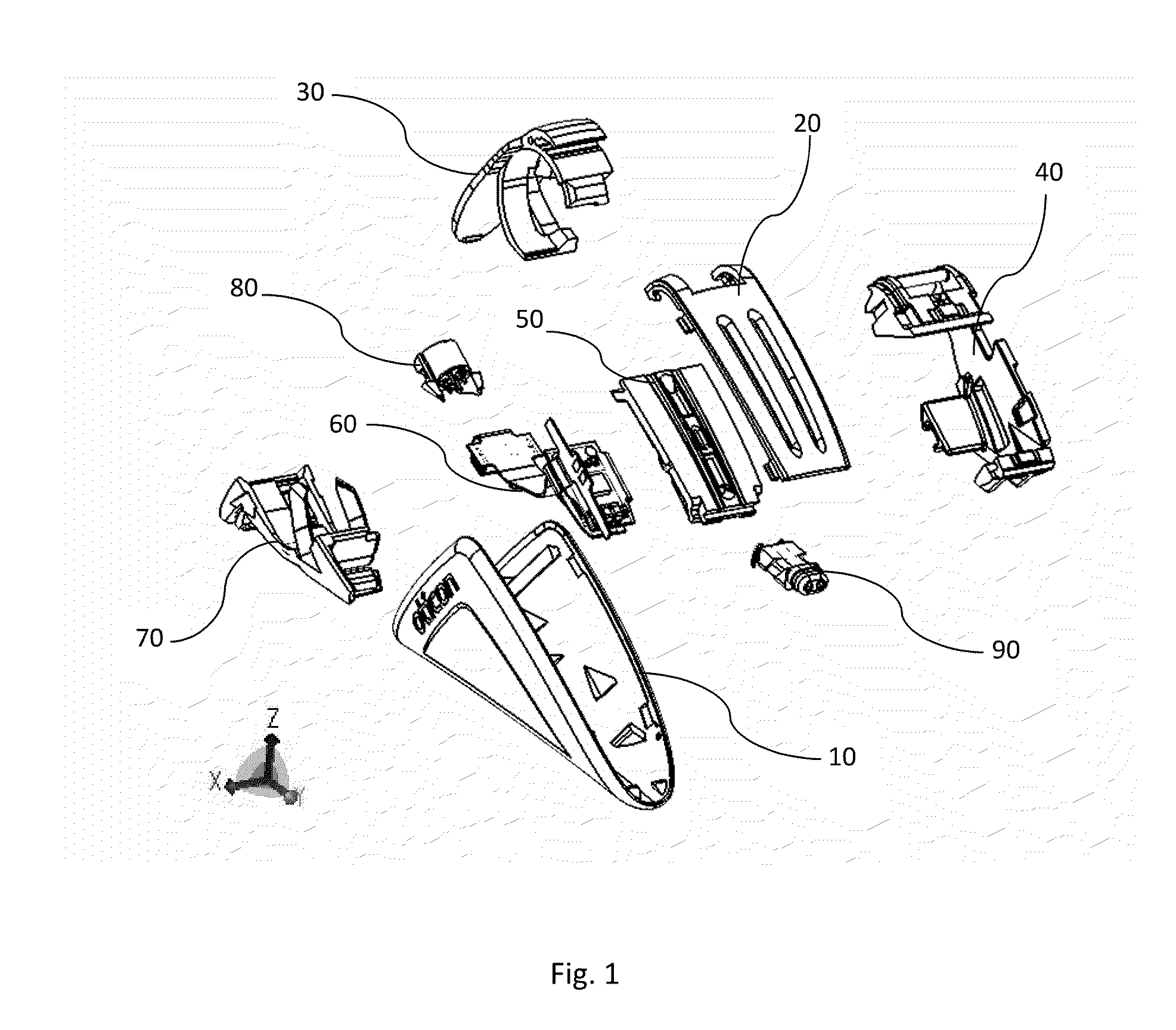 Hearing aid with exchangeable shell parts and wireless communication