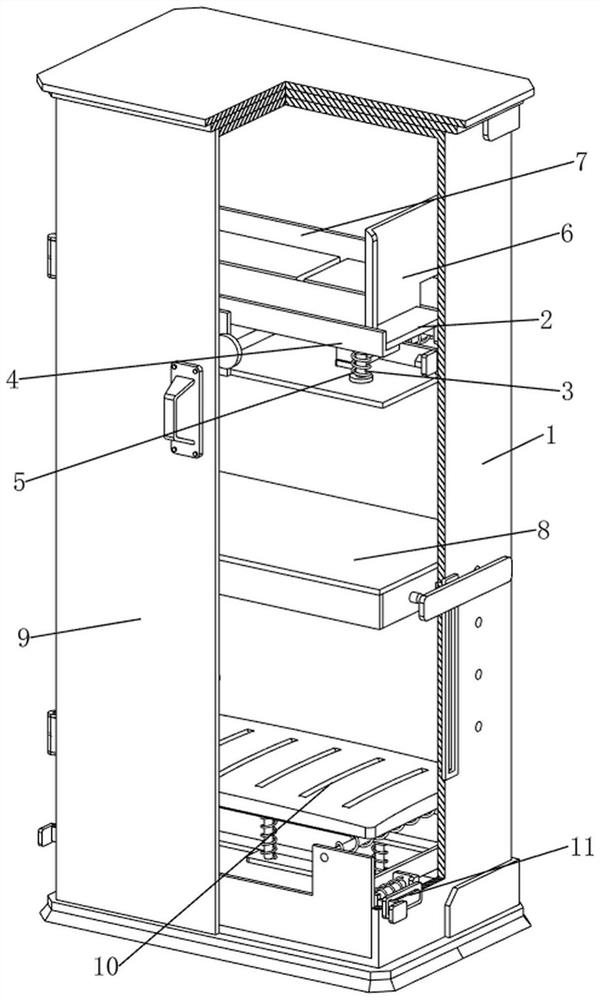 Bookcase capable of preventing books from falling