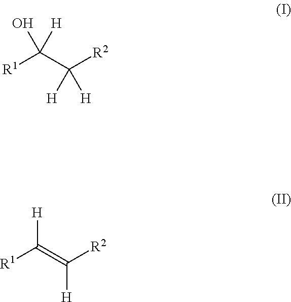 Production method for olefin, and dehydration catalyst employed in same