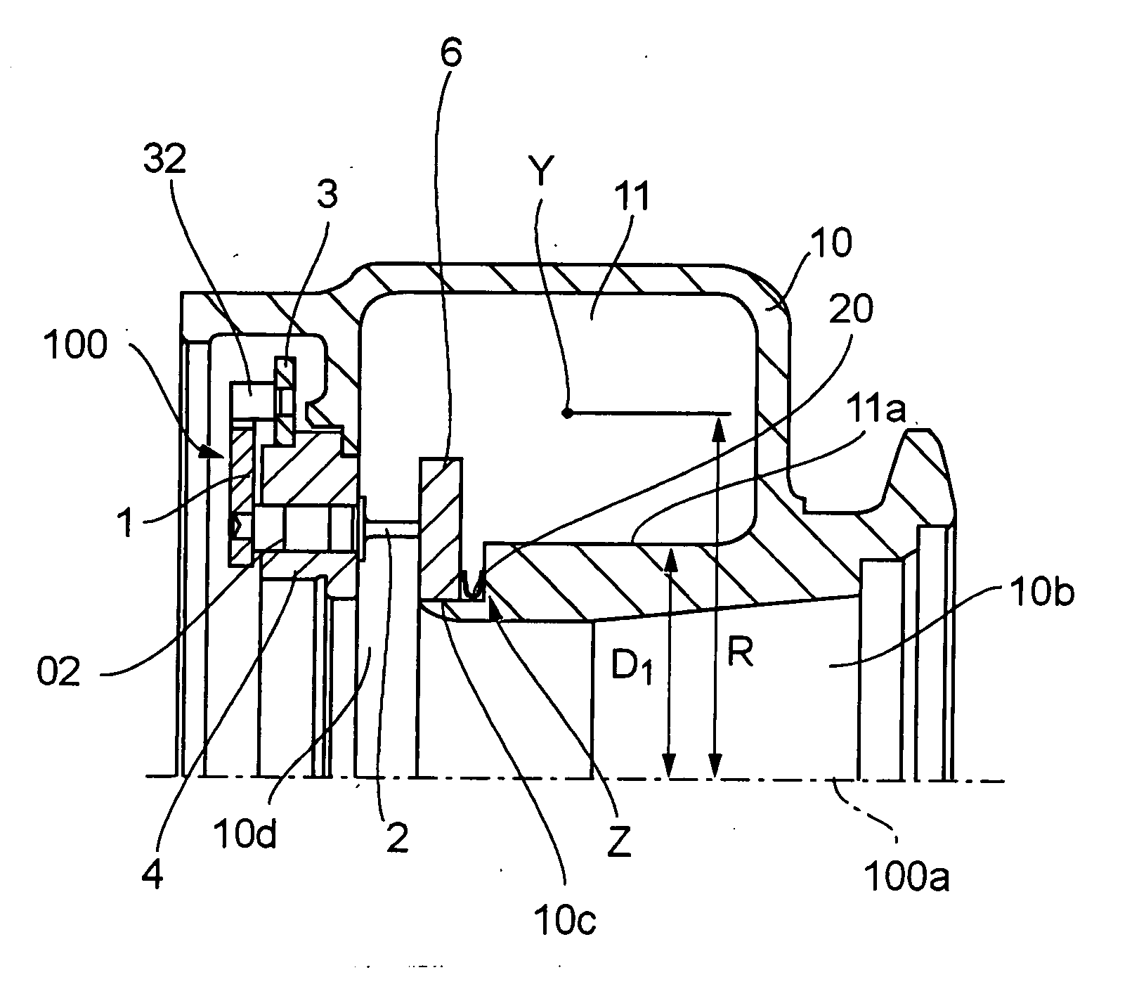 Structure of scroll of variable-throat exhaust turbocharger and method for manufacturing the turbocharger