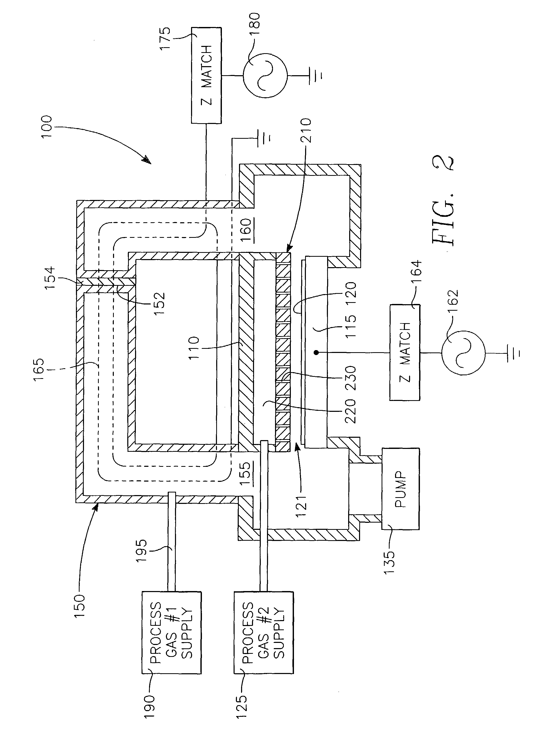 Method to drive spatially separate resonant structure with spatially distinct plasma secondaries using a single generator and switching elements