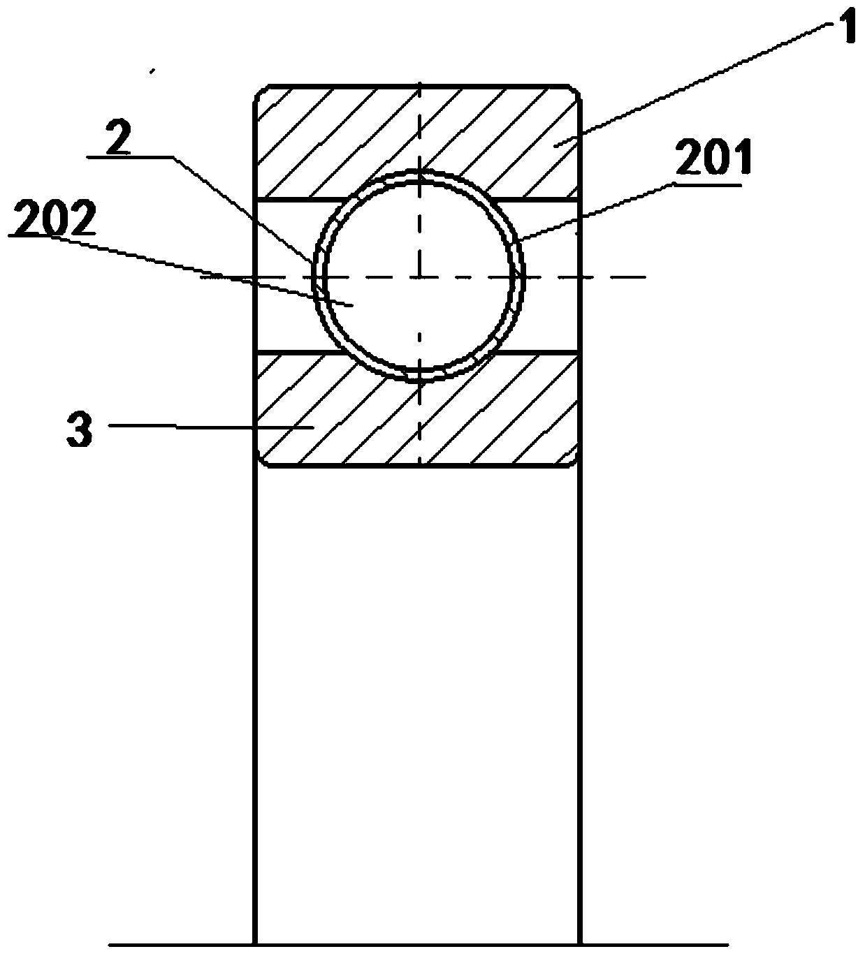 A Composite Rolling Element Rolling Bearing That Can Increase the Contact Wrap Angle of Rolling Elements