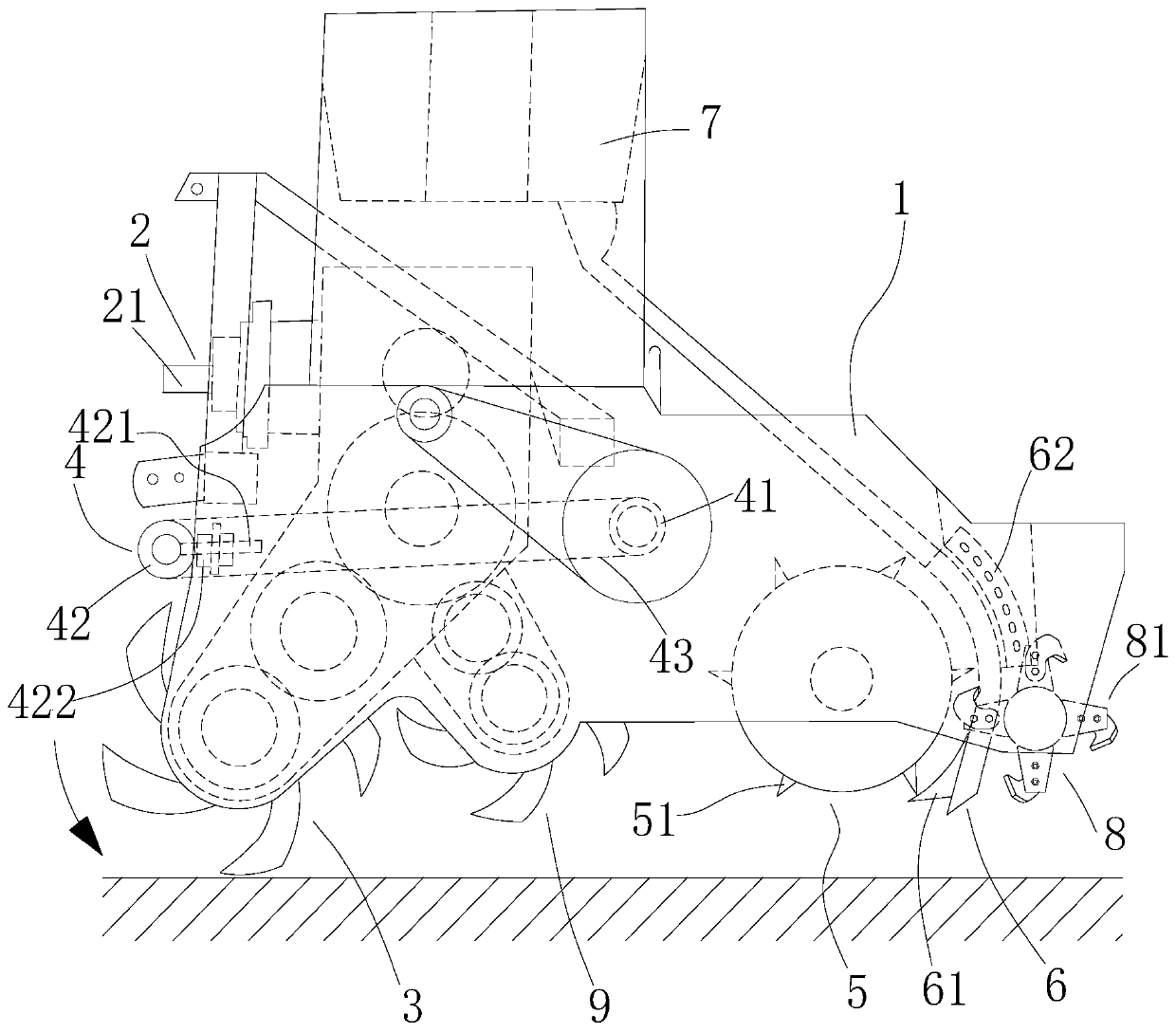 Rotary tillage combined seed and fertilizer drill