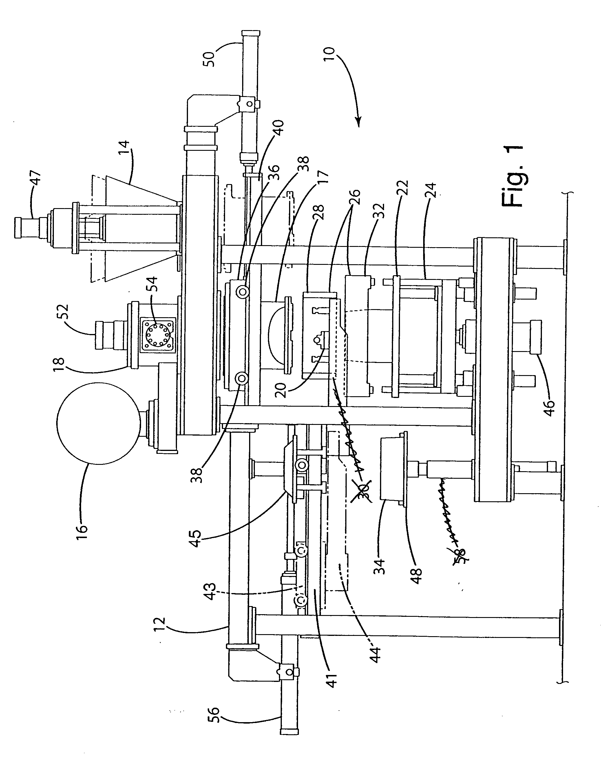 Shell sand core machine