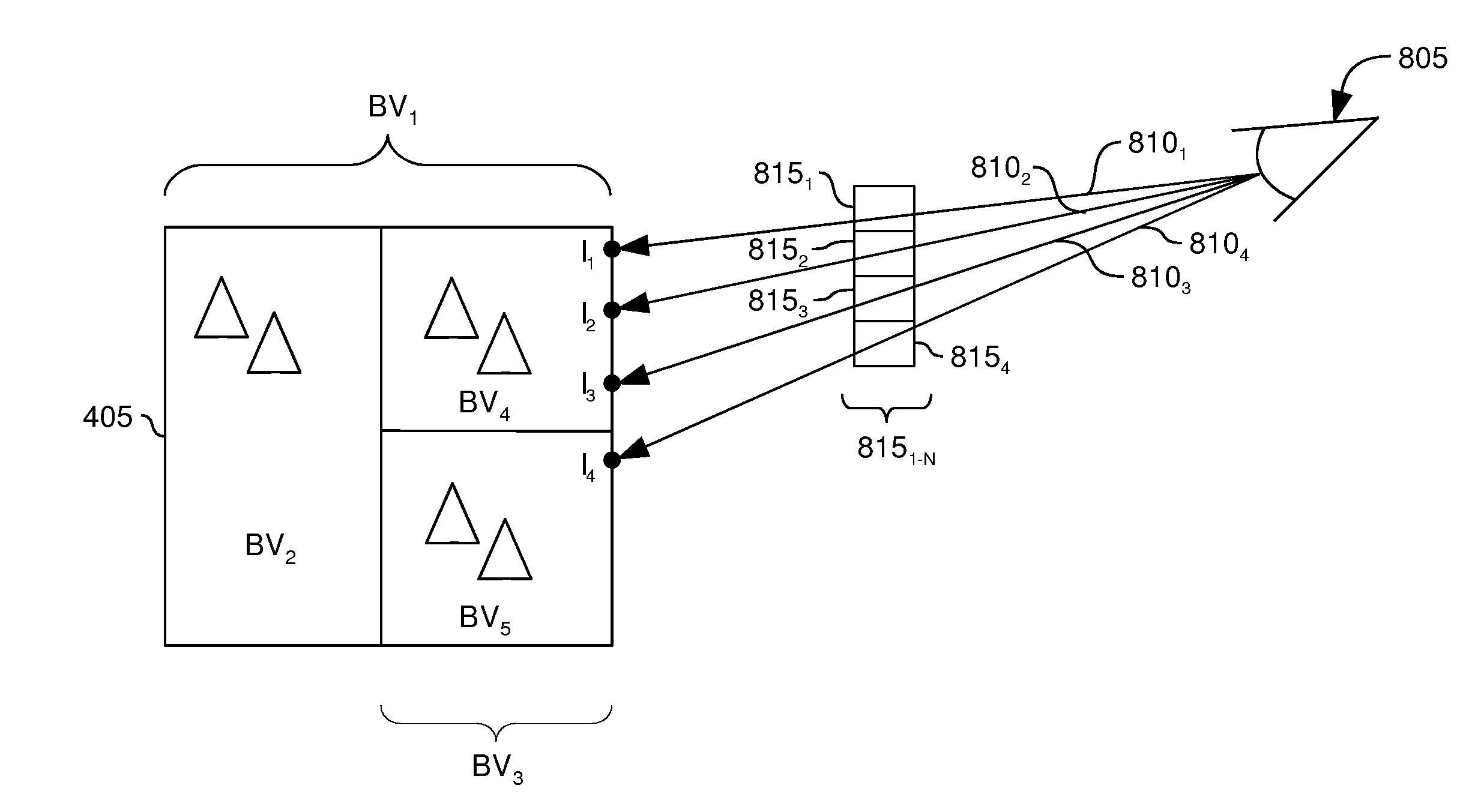 Methods and Systems for Reducing the Number of Rays Passed Between Processing Elements in a Distributed Ray Tracing System